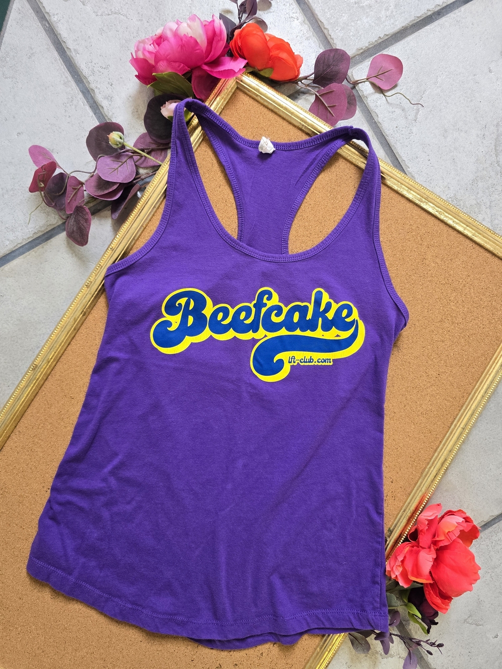 💪 2/$15 Purple Racerback LFT Clothing Co. "Beefcake" Tank
